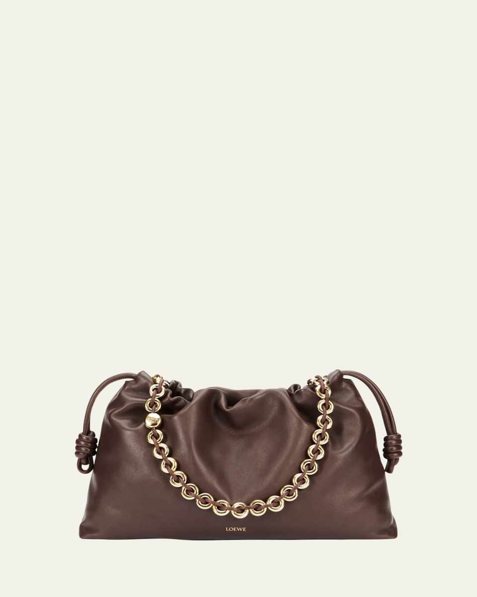 Flamenco Large Shoulder Bag in Nappa Leather